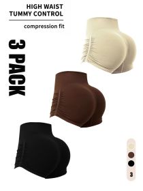 3 Pack Workout Shorts For Women Seamless Scrunch Butt Lifting High Waisted Yoga Gym Booty Running Short Pants