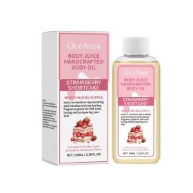 OceAura Strawberry Body Care Oil Refreshing Fragrant Strawberry Gentle Moisturizing Body Skin Essential Oil