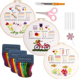 English Novice Handmade Sewing Kit Lu Embroidery Cross Practice Bag (Option: Style5-Bamboo Stretch 20cm)