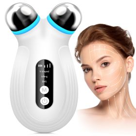Anti Aging and Wrinkles Microcurrent Facial Device, Boost Skin Care Products Absorption - White (Option: W13535404)