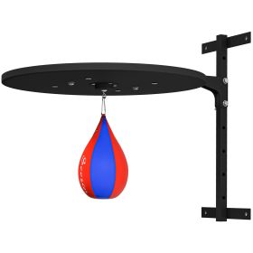 Wall Mounted Speed Bag Platform, Height Adjustable Punching Bag Training Kit (Option: Blue, Red-700x700x80 mm)
