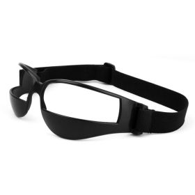 Basketball Training Court Dribble Goggles Adjustable Elastic Strap Training Goggles Basketball Dribble Glasses (Option: Black)