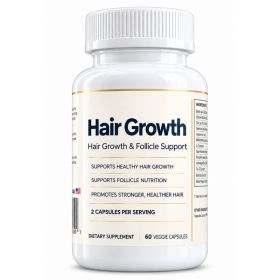 Hair Growth Supplement With Biotin Marine Collagen MSM For Men And Women (Option: 1 bottle)