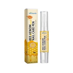 Ximonth Bee Venom Grey Nail Care Pen Brightening Nail Thickening Clean Moisturizing Anti-Barb Repair Nail Care (Option: 4ml-15g-5.04*0.79*0.79inch)