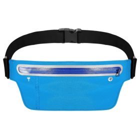 Unisex Sport Waist Pack Running Belt Bag Pouch Adjustable Bounce Free Sweat-Proof Lightweight Slim (Option: Blue)