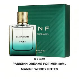 EAU DE PARIS SPORT Men's Eau De Toilette 50ml - Marine Woody Notes (Option: 50ML)