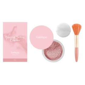 Cosmetic Powder With Brush (Pink) Makeup Feeling Natural Light And Fine Breathable Wet And Dry Powder Cake Long-lasting No Makeup Removal (Option: Default)