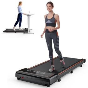 Walking Pad Treadmill – Compact & Portable Walking Pad, Quiet Operation, Adjustable Speed Settings (Option: Black)