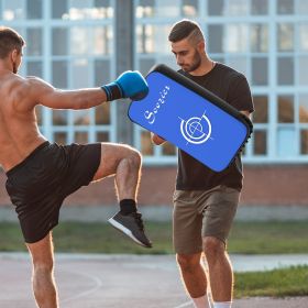 Muay Thai Kick Shield Punching Pad (Option: Blue-420x220x150 mm)