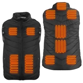 Heated Vest Electric USB Jacket Men Women Heating Coat Thermal Body Warmer Wear With 3 Temperature Levels (Option: XXL)